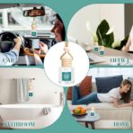 AROIC Premium Scent Car Air Freshener, 6 Pack Hotel Scent Collection Diffuser Set, Long Lasting Luxury Fragrance Essential Oil Aromatherapy, Hanging Air Freshener for Car Interior Accessories Unisex - Image 8