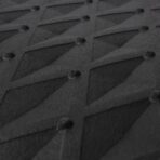 CAR PASS Black Rubber Car Mats, All-Weather Floor Mats Full Set Durable Anti-Slip 3D Rhombus Waterproof Automotive Pad Trim to Fit Liner Universal Fit for Sedan SUV Truck Van, 4 Pcs All Black Rubber - Image 8