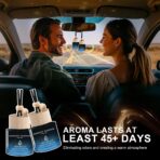 Car Air Freshener Hanging 2 Pack Car Air Fresheners Diffuser - Mahogany Teakwood Fragrance Oil Air Diffuser for Car, 45+ days Long Lasting Car Fresheners Fragrance, Two 0.27 FL OZ/8ML Made in USA - Image 3