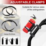 Quick Release Roll Bar Fire Extinguisher Mount Holder Bracket Kits Compatible with for UTV Polaris RZR Pioneer Can Am Maverick X3 Commander Talon ATV Jeep Wrangler with 1''-2'' Roll Cage - Image 5