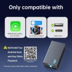 Wireless Carplay Adapter for iPhone - Plug & Play Convert Wired to Wireless CarPlay for Cars from 2016 and iOS 10+, No Latency Mini USB Type A Black - Image 5