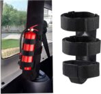 Fire Extinguisher Mount for Roll Bars - Adjustable, Secure, Easy 1 Min. Install with No Tools - for JK JKU JL TJ CJ - Stainless Hardware. Great Wrangler Accessories