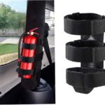 Fire Extinguisher Mount for Roll Bars - Adjustable, Secure, Easy 1 Min. Install with No Tools - for JK JKU JL TJ CJ - Stainless Hardware. Great Wrangler Accessories