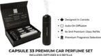 Car Perfume Diffuser, (UPGADED) Air freshener, Waterless Diffuser, Smart Ultrasonic Air Freshener with 6 Premium Fragrances, Automatic (On/Off), Car Gift for Men and Women (Black) - Image 5