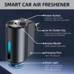 Car Air Freshener Diffuser, Smart Car Air Freshener, Car Diffuser Air Freshener with Three Adjustable Modes, Aromatizante Para Carro with 3pcs Essential Oil, Car Fresheners Long Lasting - Image 6