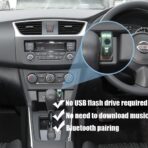 USB to Bluetooth Car Kit,Wireless Audio Adapter, Music Receiver for Home,Car Stereo Sound System,Portable Speskers,(Aux in) with 3.5mm Cable (H222 Green) - Image 4