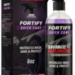 Car Wax Spray and Ceramic Coating for Cars - 3 in 1 Waterless Car Wash and Detailing - Quick Effect Coating Agent for Car - High Gloss Car Coating Spray, Shiny Car Stuff by Shine Armor - 8FlOz