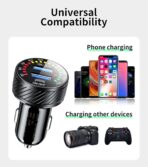 KEWIG Car Charger, 36W Fast Car Charger Adapter, Dual USB Car Fast Charge with Colorful Voltmeter & ON/Off Switch - Image 6