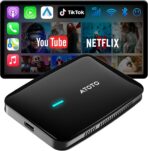 Magic AI Box, Wireless CarPlay/Android Auto Adapter, Car Video Box Supports for Netflix/YouTube/TikTok/TF Card, DriveChat AI Smart Box with GPS/Dual Bluetooth