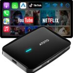Magic AI Box, Wireless CarPlay/Android Auto Adapter, Car Video Box Supports for Netflix/YouTube/TikTok/TF Card, DriveChat AI Smart Box with GPS/Dual Bluetooth
