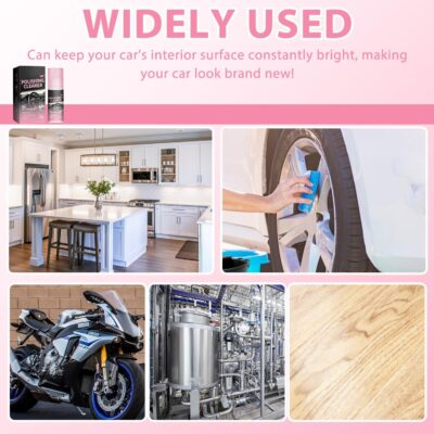 Polishing Cleaner for Car Interior Detailing,Car Interior Cleaner,Vehicle Interior Polish for Rubber, Leather - Image 5