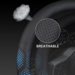 Leather Steering Wheel Cover for Chevy Silverado 1500 2500 3500, 14.5-15 inches Car Steering Wheel Cover with Non-Slip Breathable (Blue) - Image 3