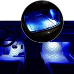 ICBEAMER For Tesla Interior LED Lights Kit: Ultra-bright, easy plug-in, with a panel removal tool. Fits Model 3, S, Y, X. Trunk, Frunk, Door Puddle, Foot-Well, Fit Tesla Accessories(4 Packs in Blue). - Image 7