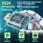 2026 Upgraded 2-in-1 Wireless CarPlay Adapter & Android Auto Wireless Adapter, Bluetooth Car Adapter for Wired to Wireless, Fast & Stable Auto-Connect, 5G WiFi & BT 5.4, Plug & Play (USB-C/A) - Image 6