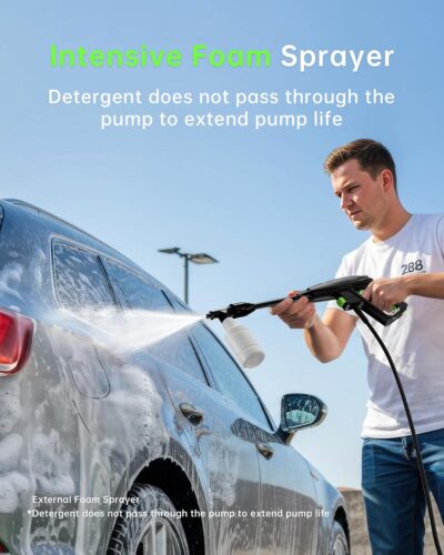 Pressure Washer, Patoolio Power Washers with Foam Cannon 4200PSI for Fences/Patios/Decks/Patios and Cars Powerwasher - Image 3