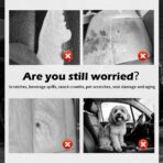 Plush Car Seat Covers with Side Pockets,Warm & Breathable Car Back Seat Cover for Cars Seats Protection,All-Season Anti-Slip Back Seats Cover for Cars Interior Accessories - Image 4