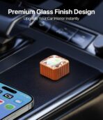 2026 Wireless CarPlay Adapter for iPhone, Premium Glass Finish Design, 5s Auto-Connect, Mini Wireless CarPlay Dongle Compatible with Apple CarPlay, Plug & Play for Factory Wired Cars, Low Latency - Image 2