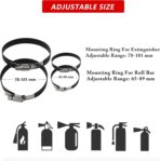 Quick Release Fire Extinguisher Mount - Aluminum Adjustable UTV Roll Bar Fire Extinguisher Holder Mounting Bracket Compatible with Jeep Wrangler TJ JK JL JKU Polaris RZR Ranger Can-Am X3 Universal - Image 7