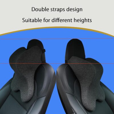 Car Neck Pillow for Driving Gaming Chair Headrest Pillow Office Chair Neck Pillow Ergonomic Design Double Straps Design Suitable for Different Heights - Image 5