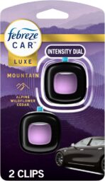Febreze Car Mountain Scent Air Freshener Vent Clip, .07 oz, 2 Count