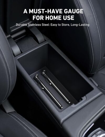 AstroAI Pencil Tire Pressure Gauge 2 Pack 10-75PSI, Calibrated to ANSI B40.1 Grade B (2%), Stainless Steel Body, Metal Made Nozzle 3 Measurements for Cars, Bikes, Vehicles - Image 7