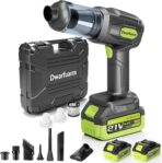 Cordless Car Vacuum Cleaner, 36000PA High Power Suction, 120W Portable Handheld Vacuum with 2×3.0Ah Batteries, Multi-Nozzle Air Duster for Car, Home, Office, Pet Hair