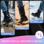 Road Comforts Car Floor Mats Full Set – Front & Rear Car Floor Mats with Aluminum Design, Anti-Slip Backing, All-Weather Protection, Trim-to-Fit Car Mats for Most Sedans, SUVs & Vans - Glitter - Image 8