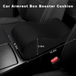 Car Center Console Cover, 12.2"×6.3"×3.9" Soft Comfortable Memory Foam Armrest Cushion Pad, Universal Arm Rest Seat Box Pillow Protector for Most Vehicles, Car Accessories - Image 2