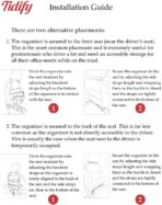 Tidify Car Front Seat Organizer [2025 UPDATED] with Dedicated Tablet and Laptop Storage Stabilizing Side Straps Soft Adjustable Shoulder Strap and Hardened Buckles Your Office Away from Office. - Image 7