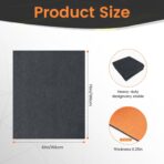 Heavy Duty Oil Spill Mat, 5' x 6', Premium Absorbent Oil Pad, Garage Floor Mat for Under Car, Protects Garage Floor from Spills, Drips, Splashes and Stains,Waterproof Backing Absorbent Pad - Image 2