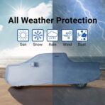iCarCover 30-Layer Premium Truck Car Cover Waterproof All Weather | Rain Snow UV Sun Protection Full Car Covers | F-150 250, C/K 3500, Silverado, Ram, Tundra, Sierra, Titan, Size T70 (See Size Chart) - Image 9
