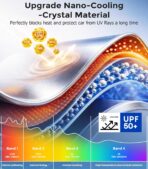 DMJN Windshield Sun Shade - Medium, Car Sunshade for Front Windshield [Nano Ice-Crystal Coatings] UPF50+ Heat Block & UV Reflective - Protect Interior & Keep Cooler - Image 3