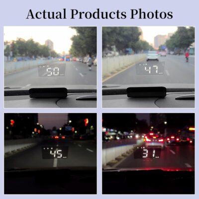 Heads Up Display for Cars, Windshield Speedometer Projector HUD M1white ,Digital Speedometer for Car with Speed,Driving Direction,Overspeed Alarm,Fatigued Driving,Suitable for all models - Image 6