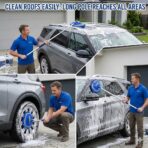 Wontolf 62'' Car Wash Brush Kit with Long Handle, Chenille Microfiber Car Wash Mop Mitt Scratch-Free Car Detailing Cleaning Brush Care Kit Car Cleaning Supplies for Cars RV Truck Boat - Image 3