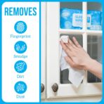 Air Jungles Glass and Window Cleaner Wipes 70 Count, Extra Large 8" x 10" Size Cleaning Wipes for Car Windshield, Headlight, Mirror, Tile and Home Glass Surface - Image 5