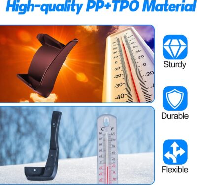 BDFHYK Mud Flaps Splash Guards Front & Rear Side Mud Guards PP and TPO Material Compatible with Honda Accord 2016-2017 9th gen with Easy to Clean Fender Flares 4 PCS - Image 7