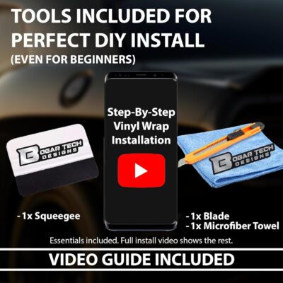 BOGAR TECH DESIGNS for Mazda 3 2019-2026 Front Chrome Delete – Precut Vinyl Overlay Kit, Gloss Black Blackout Trim - Image 5