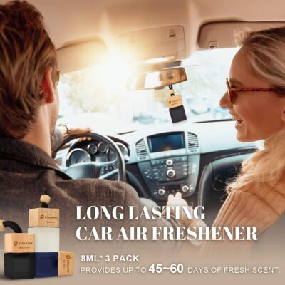 Car Air Freshener Hanging 3 Pack - 1 Way, Dream On, Cabana Hotel Collection Diffuser Oil Inspired The One Hotel, Car Fresheners for Women & Men, 45+ days Long Lasting, 0.27 FL OZ/8ML - Image 5