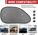 2 Pieces Universal Car Window Sun Shade Side Window UV Protection for Child and Baby Blocks Glare Sunlight and Heat Reduces Fading and Damage Fits Most Cars - Image 7