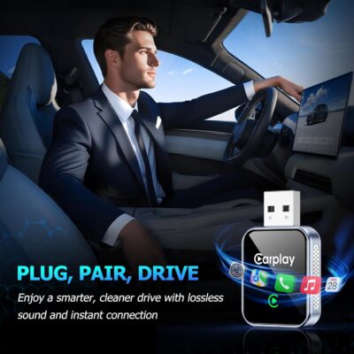 Wireless CarPlay Adapter for iPhone, CarPlay Dongle Converts Wired to Wireless Carplay, Plug & Play Mini Size CarPlay Adapter Compatible with iOS 10+, Fast Stable Connection, No Latency - Image 8