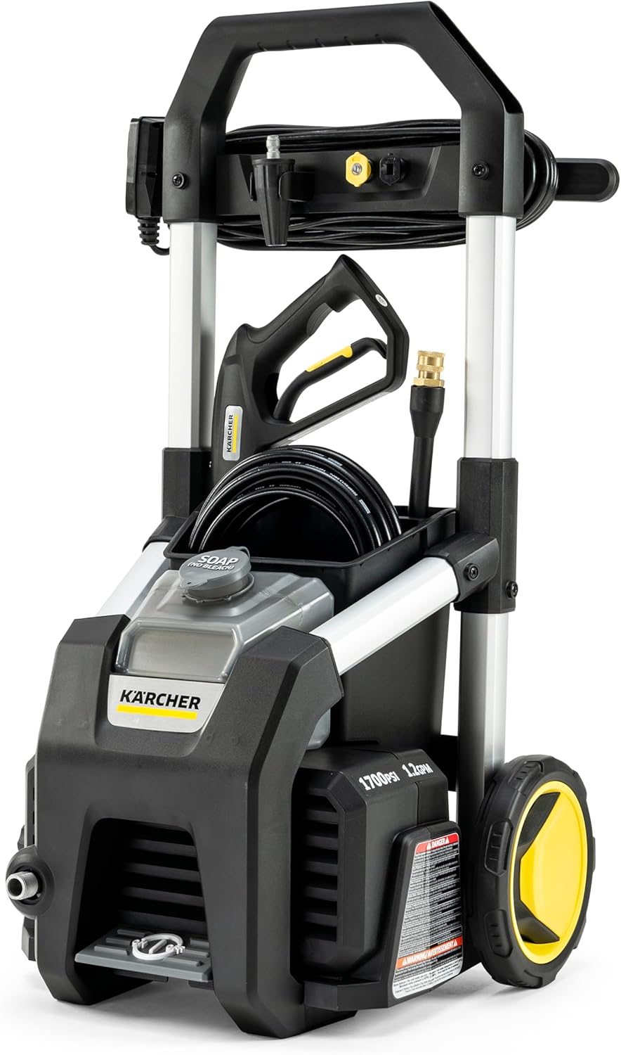 71JhFpN8OL._AC_SL1500_.jpg Kärcher Pressure Washer K1700B, CETA Certified, 3 Spray Nozzles, Detergent Tank, for Cars, Driveways, Siding, Patios, 1.2 max. GPM - Image 1