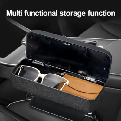 Car Armrest Storage Box Universal Armrest Extender Console Storage Case Center Armrest Adjustable Arm Relaxation Support Pad,Black - Image 4
