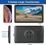 GPS Navigation for Car Truck Navigator - Navigation System 9 Inch Touchscreen, 2025 US/CA/MX Offline Maps Lifetime Free Update, Voice Guidance, Speed Cam Warning, Vehicle RV GPS para carros Trucker - Image 3