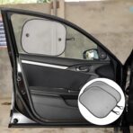 Car Mesh Sunshade 2pcs Set 48x38cm Nylon Mesh Side Window Sun Shade UV Protection for Vehicles Automotive Window Blinds Summer Heat Shield - Image 7