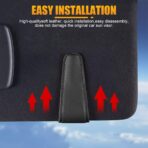 AICEL Sunglasses Holders for Car Sun Visor, Leather Eyeglasses Hanger Mounter, Magnetic Glasses Holder and Ticket Card Clip, Auto Interior Accessories Universal for SUV Pickup Truck - Image 5