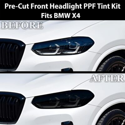 BOGAR TECH DESIGNS Full Headlight Taillight Tint Kit Compatible with BMW X4 2022-2025, Dark Smoke - Image 4