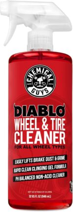 Chemical Guys Sprayable Diablo Wheel Cleaner (Safe on All Wheel & Rim Finishes), Great for Cars, Trucks, SUVs, Motorcycles, RVs & More, 32 fl oz