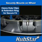 Hubcap Fits Nissan Sentra 2013-2019, Leaf 2013-2018, Premium Replica 16-inch Replacement, Silver, 1 Piece - Image 4