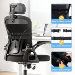 Lumbar Support Pillow for Office Chair, Car & Gaming Chair, Ergonomic Memory Foam Cushion for Back Comfort, Zoned Back Support, Double Adjustable Straps, Breathable Washable Cover, Black - Image 5