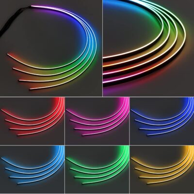 Dreamcolor Acrylic Interior Car LED Strip Light 29.5-inch, Fits Dreamcolor Main & Sub-Controllers - Image 3